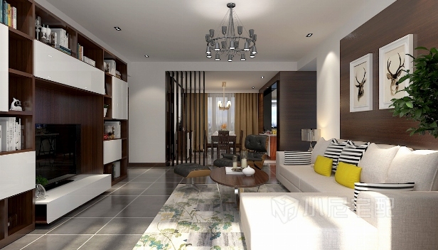 135㎡/三室兩廳兩衛(wèi)/簡約