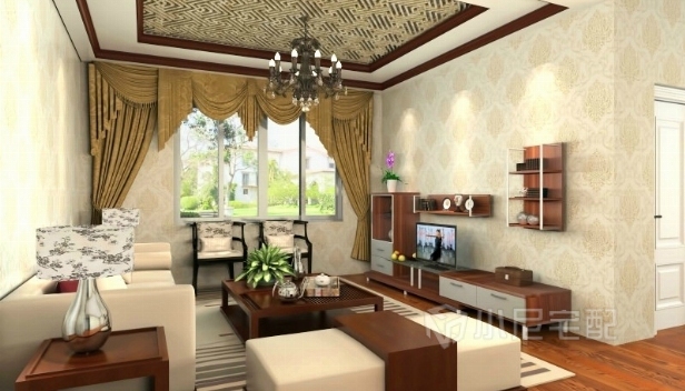 110㎡/三室兩廳一衛(wèi)/中式