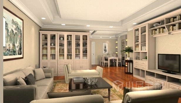 120㎡/三室兩廳兩衛(wèi)/簡約