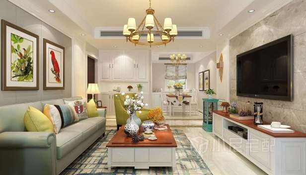 120㎡/兩室兩廳一衛(wèi)/混搭