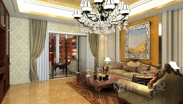 135㎡/三室兩廳兩衛(wèi)/歐式