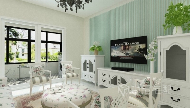 90㎡/兩室兩廳一衛(wèi)/田園