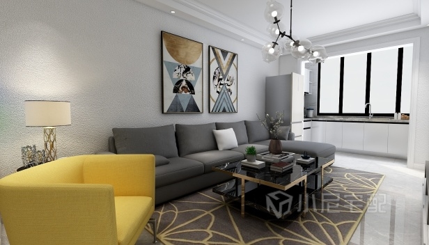 97㎡/兩室一廳一衛(wèi)/現(xiàn)代