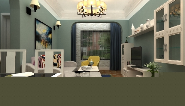 90㎡/兩室一廳一衛(wèi)/美式