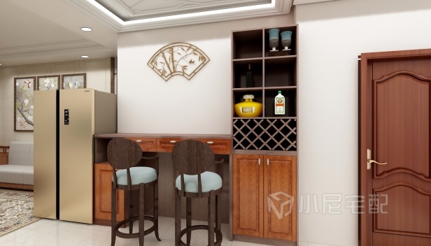 120㎡/兩室一廳一衛(wèi)/中式