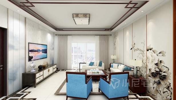 142㎡/三室兩廳兩衛(wèi)/新古典