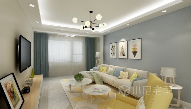 110㎡/兩室一廳一衛(wèi)/現(xiàn)代