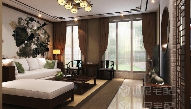 120㎡/兩室兩廳一衛(wèi)/中式