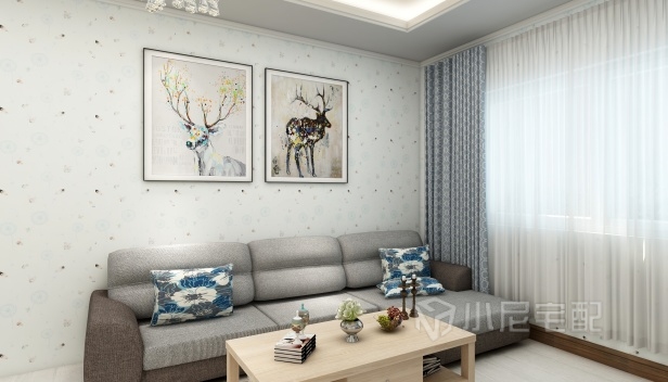 69㎡/兩室一廳一衛(wèi)/現(xiàn)代