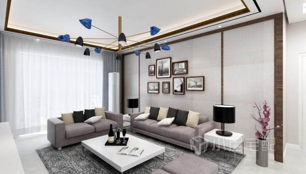 96㎡/兩室一廳兩衛(wèi)/現(xiàn)代