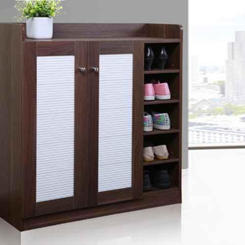 小尼宅配 鞋柜 現(xiàn)代簡約木質(zhì)雙門對開門鞋架鞋柜 特價